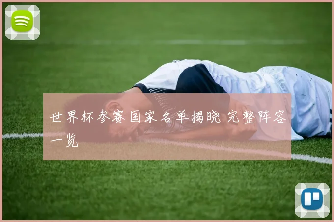 世界杯参赛国家名单揭晓 完整阵容一览