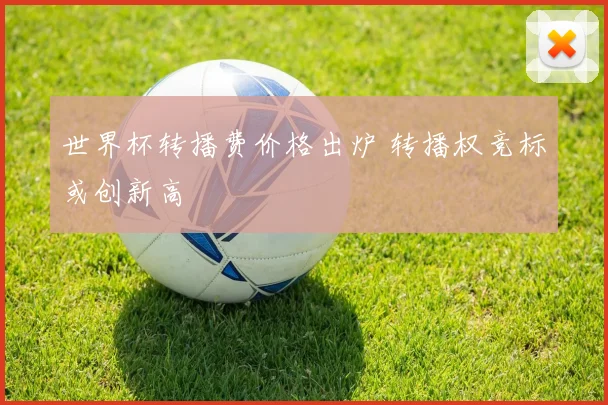世界杯转播费价格出炉 转播权竞标或创新高