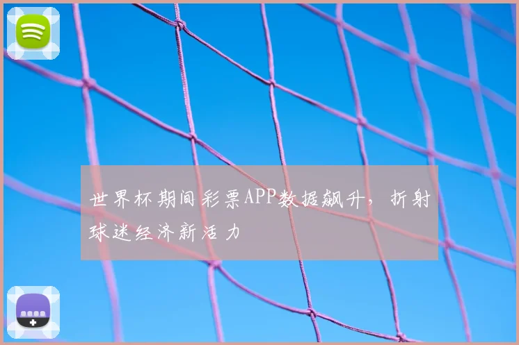 世界杯期间彩票APP数据飙升，折射球迷经济新活力